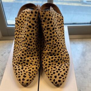 Dolce Vita Leopard Print Ankle Boots